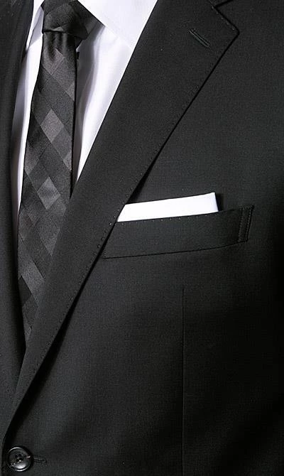 Windsor Anzug 13009346+13009349/110 Anzug Sera-Sole, Shaped Fit, Merinowolle Super130, Schwarz 5 Windsor Anzug 13009346+13009349/110 Anzug Sera-Sole, Shaped Fit, Merinowolle Super130, Schwarz – Bild 3
