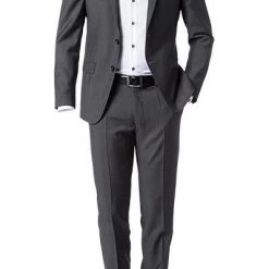 ROY ROBSON Anzug 5066/2022+0240/008 Slim Fit, Schurwolle Super100, Grau meliert, Anthrazit
