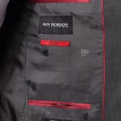 ROY ROBSON Anzug 5066/2022+0240/008 Slim Fit, Schurwolle Super100, Grau meliert, Anthrazit -Anzüge & Westen Schritte 231089 norm4