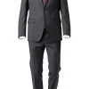 Carl Gross Anzug 50/042S0/323022+332023/83 Modern Fit, Schurwolle Super110 REDA, Anthrazit meliert, Anthrazit -Anzüge & Westen Schritte 231183 norm