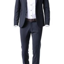 CG Anzug Cliff-Cedric 30-031S0/423622+433063/63 Slim Fit, Schurwoll-Stretch, Nachtblau