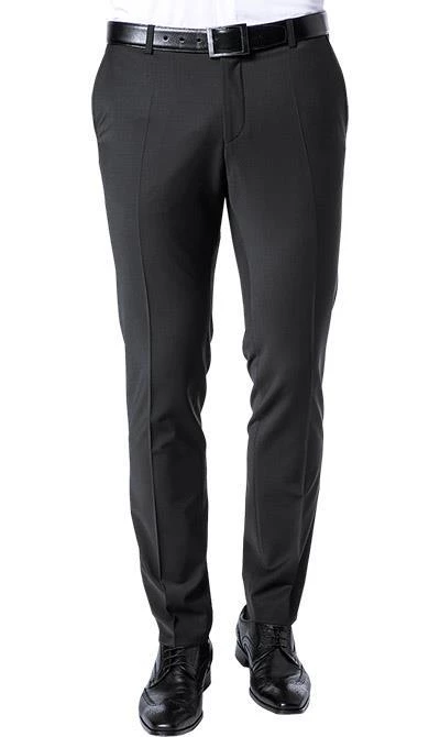 CG Anzug 30-031S0/423622+433063+441013/90 Anzug mit Weste, Slim Fit, Schurwoll-Stretch, Schwarz 10 CG Anzug 30-031S0/423622+433063+441013/90 Anzug mit Weste, Slim Fit, Schurwoll-Stretch, Schwarz – Bild 8