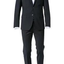 Daniel Hechter Anzug 58200/7932+5635/7932/90 Modern Fit, Schurwolle, Schwarz