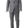DIGEL Anzug Modern Fit 99653/120033+116062/46 Schurwolle Super110 REDA, Grau meliert, Grau -Anzüge & Westen Schritte 241787 norm