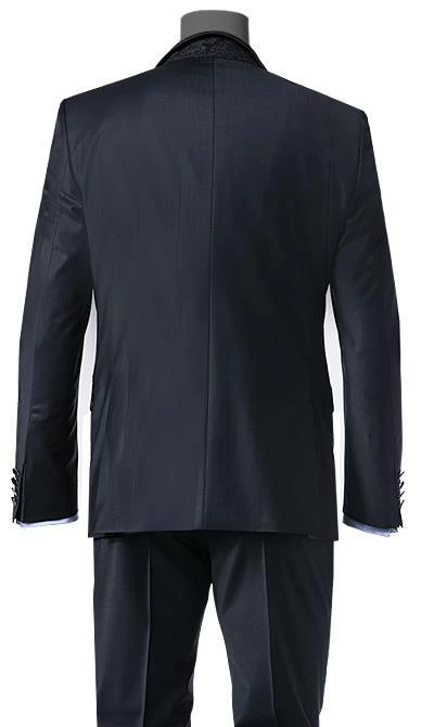 DIGEL Anzug 1009342/120210+114001+164003+190012/20 Anzug mit Weste, Plastron, Einstecktuch, Modern Fit, Schurwolle, Nachtblau 8 DIGEL Anzug 1009342/120210+114001+164003+190012/20 Anzug mit Weste, Plastron, Einstecktuch, Modern Fit, Schurwolle, Nachtblau – Bild 6