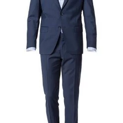 bugatti Anzug Slim Fit 99801/794000+788400/380 Schurwolle, Dunkelblau