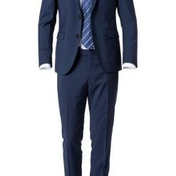Pierre Cardin Anzug 62150+72138/850/10001/3050 Slim Fit, Schurwolle Super100, Dunkelblau, Navy