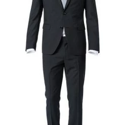 Pierre Cardin Anzug 62150+72138/850/10001/2000 Slim Fit, Schurwolle Super100, Schwarz