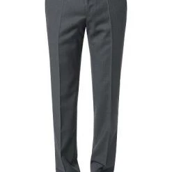 BOSS Hose Gibson 50318499/021 Slim Fit, Schurwolle Super120 GUABELLO, Dunkelgrau meliert, Dark grey
