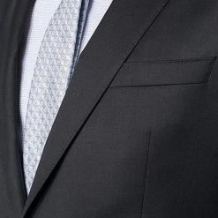 BOSS Anzug Hayes/Gibson 50318498+499/001 Slim Fit, Schurwolle Super120 GUABELLO, Schwarz, Black -Anzüge & Westen Schritte 244354 norm3