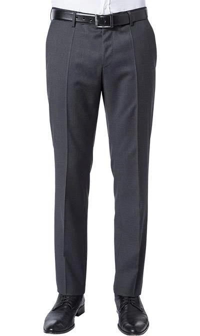 BOSS Anzug Hayes/Gibson 50318498+499/021 Anzug Hayes-Gibson, Slim Fit, Schurwolle Super120 GUABELLO, Dunkelgrau meliert, Dark grey 8 BOSS Anzug Hayes/Gibson 50318498+499/021 Anzug Hayes-Gibson, Slim Fit, Schurwolle Super120 GUABELLO, Dunkelgrau meliert, Dark grey – Bild 6
