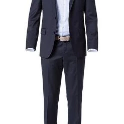 BOSS Anzug Hayes/Gibson 50318498+499/401 Anzug Hayes-Gibson, Slim Fit, Schurwolle Super120 GUABELLO, Dunkelblau, Dark blue