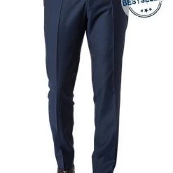 CG Hose Cedric 50/102S1/433063/62 Slim Fit, Schurwolle Super100, Dunkelblau gemustert, Marine