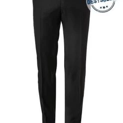 CG Hose Cedric 50/102S1/433063/90 Slim Fit, Schurwolle Super100, Schwarz gemustert, Schwarz -Anzüge & Westen Schritte 244572 norm