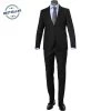 CG Anzug Caden-Cedric 50/102S1/423712+433063/90 Slim Fit, Schurwolle Super100, Schwarz gemustert, Schwarz -Anzüge & Westen Schritte 244574 master