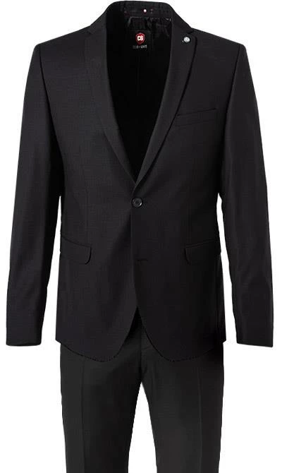 CG Anzug Caden-Cedric 50/102S1/423712+433063/90 Slim Fit, Schurwolle Super100, Schwarz gemustert, Schwarz 5 CG Anzug Caden-Cedric 50/102S1/423712+433063/90 Slim Fit, Schurwolle Super100, Schwarz gemustert, Schwarz – Bild 3
