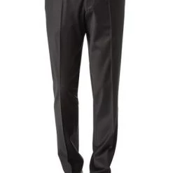 Wilvorst Hose schwarz 441200/10/177 Slim Line, Wolle