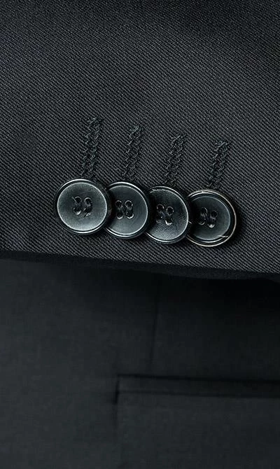 BOSS Anzug Ryan-Wave 50318525+20555/001 Extra Slim Fit, Schurwolle Super120 GUABELLO, Schwarz, Black 6 BOSS Anzug Ryan-Wave 50318525+20555/001 Extra Slim Fit, Schurwolle Super120 GUABELLO, Schwarz, Black – Bild 4