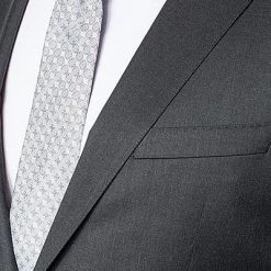 BOSS Anzug Ryan-Wave 50318525+20555/021 Extra Slim Fit, Schurwolle Super120 GUABELLO, Anthrazit meliert, Dark grey -Anzüge & Westen Schritte 244747 norm3