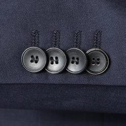 BOSS Anzug Ryan-Wave 50318525+20555/401 Extra Slim Fit, Schurwolle Super120 GUABELLO, Dunkelblau, Dark blue -Anzüge & Westen Schritte 244749 norm4