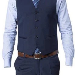 CG Weste Carlton 30/031S0/441013/62 Slim Fit, Schurwoll-Stretch, Dunkelblau, Marine