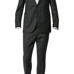 EDUARD DRESSLER Anzug 00211/6B01+3B25/25 Shaped Fit, Schurwolle Super110, Anthrazit meliert, Anthrazit