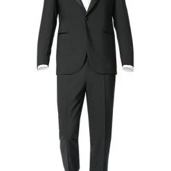 EDUARD DRESSLER Smoking 00229/6B81+3B55/01 Shaped Fit, Schurwolle, Schwarz