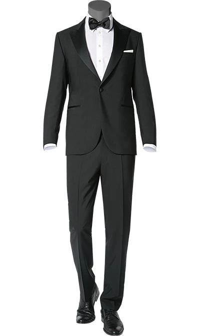 EDUARD DRESSLER Smoking 00229/6B81+3B55/01 Shaped Fit, Schurwolle, Schwarz 3 EDUARD DRESSLER Smoking 00229/6B81+3B55/01 Shaped Fit, Schurwolle, Schwarz