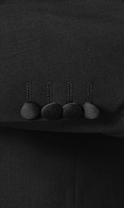 EDUARD DRESSLER Smoking 00229/6B81+3B55/01 Shaped Fit, Schurwolle, Schwarz 5 EDUARD DRESSLER Smoking 00229/6B81+3B55/01 Shaped Fit, Schurwolle, Schwarz – Bild 3