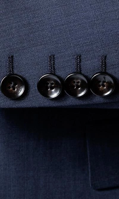 JOOP! Anzug 30003099+30003106/402 Anzug Herby-Blayr, Slim Fit, Wolle, Dunkelblau meliert, Tiefseeblau 6 JOOP! Anzug 30003099+30003106/402 Anzug Herby-Blayr, Slim Fit, Wolle, Dunkelblau meliert, Tiefseeblau – Bild 4