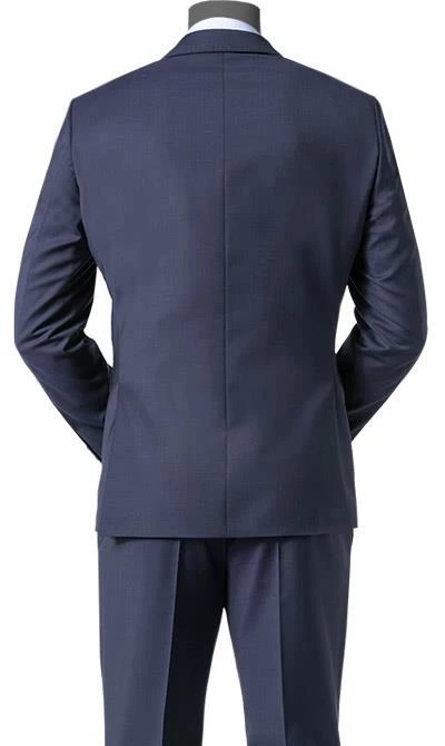 JOOP! Anzug 30003099+30003106/402 Anzug Herby-Blayr, Slim Fit, Wolle, Dunkelblau meliert, Tiefseeblau 8 JOOP! Anzug 30003099+30003106/402 Anzug Herby-Blayr, Slim Fit, Wolle, Dunkelblau meliert, Tiefseeblau – Bild 6