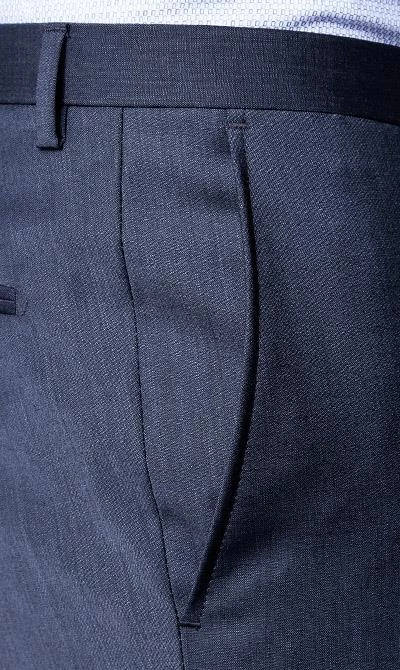 JOOP! Anzug 30003099+30003106/402 Anzug Herby-Blayr, Slim Fit, Wolle, Dunkelblau meliert, Tiefseeblau 10 JOOP! Anzug 30003099+30003106/402 Anzug Herby-Blayr, Slim Fit, Wolle, Dunkelblau meliert, Tiefseeblau – Bild 8