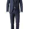 JOOP! Anzug 30003099+30003110+30003106/402 Anzug Herby-Blayr mit Weste, Slim Fit, Wolle, Dunkelblau meliert, Tiefseeblau 2 JOOP! Anzug 30003099+30003110+30003106/402 Anzug Herby-Blayr mit Weste, Slim Fit, Wolle, Dunkelblau meliert, Tiefseeblau -Anzüge & Westen Schritte 249636 norm