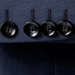 JOOP! Anzug 30003099+30003110+30003106/402 Anzug Herby-Blayr mit Weste, Slim Fit, Wolle, Dunkelblau meliert, Tiefseeblau -Anzüge & Westen Schritte 249636 norm4