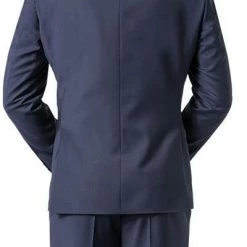 JOOP! Anzug 30003099+30003110+30003106/402 Anzug Herby-Blayr mit Weste, Slim Fit, Wolle, Dunkelblau meliert, Tiefseeblau -Anzüge & Westen Schritte 249636 norm6