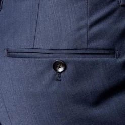 JOOP! Anzug 30003099+30003110+30003106/402 Anzug Herby-Blayr mit Weste, Slim Fit, Wolle, Dunkelblau meliert, Tiefseeblau -Anzüge & Westen Schritte 249636 norm9