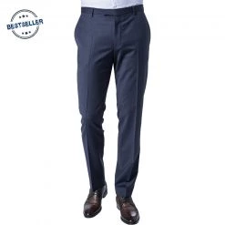 JOOP! Hose JT-02Blayr 30003106/402 Slim Fit, Wolle, Dunkelblau meliert, Tiefseeblau