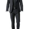 JOOP! Anzug 30003099+30003110+30003106/001 Anzug Herby-Blayr mit Weste, Slim Fit, Wolle, Schwarz -Anzüge & Westen Schritte 251199 norm