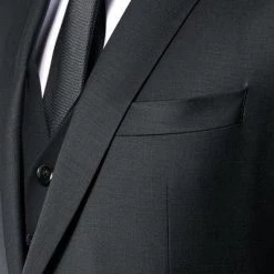 JOOP! Anzug 30003099+30003110+30003106/001 Anzug Herby-Blayr mit Weste, Slim Fit, Wolle, Schwarz -Anzüge & Westen Schritte 251199 norm3