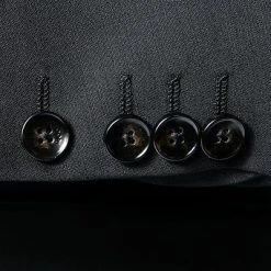 JOOP! Anzug 30003099+30003110+30003106/001 Anzug Herby-Blayr mit Weste, Slim Fit, Wolle, Schwarz -Anzüge & Westen Schritte 251199 norm4