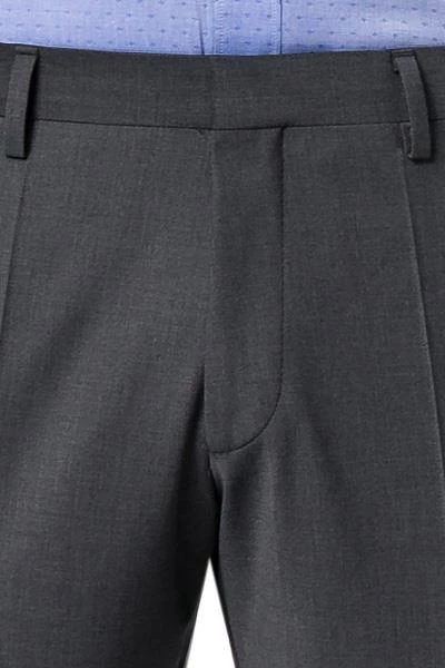 ROY ROBSON Hose S01050381295400/A020 Slim Fit, Schurwolle, Grau meliert, Grau 4 ROY ROBSON Hose S01050381295400/A020 Slim Fit, Schurwolle, Grau meliert, Grau – Bild 2