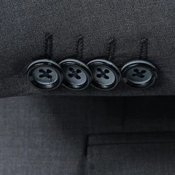 ROY ROBSON Anzug S00050381694700+295400/A020 Slim Fit, Schurwolle, Grau meliert, Grau -Anzüge & Westen Schritte 251476 norm3