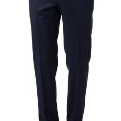 EDUARD DRESSLER Anzug 00820/6B01+3B25/47 Shaped Fit, Schurwolle Super130 Loro Piana, Dunkelblau kariert, Dunkelblau -Anzüge & Westen Schritte 258082 norm6