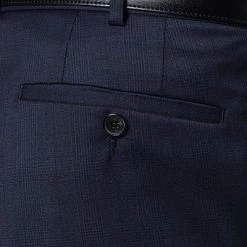 EDUARD DRESSLER Anzug 00820/6B01+3B25/47 Shaped Fit, Schurwolle Super130 Loro Piana, Dunkelblau kariert, Dunkelblau -Anzüge & Westen Schritte 258082 norm8