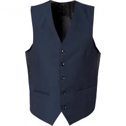 CG Weste Carlton 50/102S1/441013/62 Slim Fit, Schurwolle, Dunkelblau gemustert, Marine