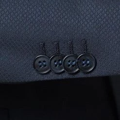 CG Anzug 50/102S1/423712+433063+441013/62 Anzug mit Weste, Slim Fit, Schurwolle Super100, Dunkelblau gemustert, Marine -Anzüge & Westen Schritte 260703 norm4