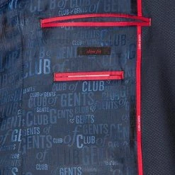 CG Anzug 50/102S1/423712+433063+441013/62 Anzug mit Weste, Slim Fit, Schurwolle Super100, Dunkelblau gemustert, Marine -Anzüge & Westen Schritte 260703 norm5