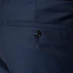 CG Anzug 50/102S1/423712+433063+441013/62 Anzug mit Weste, Slim Fit, Schurwolle Super100, Dunkelblau gemustert, Marine -Anzüge & Westen Schritte 260703 norm9