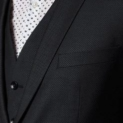 CG Anzug 50/102S1/423712+4330063+441013/90 Anzug mit Weste, Slim Fit, Schurwolle Super100, Schwarz , Schwarz -Anzüge & Westen Schritte 260704 norm3