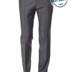 CG Hose Cedric 50/102S1/433063/81 Slim Fit, Schurwolle Super100, Dunkelgrau gemustert, Grau -Anzüge & Westen Schritte 260706 norm